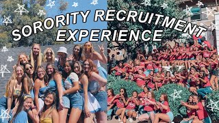 Sorority Recruitment Experience I UCLA