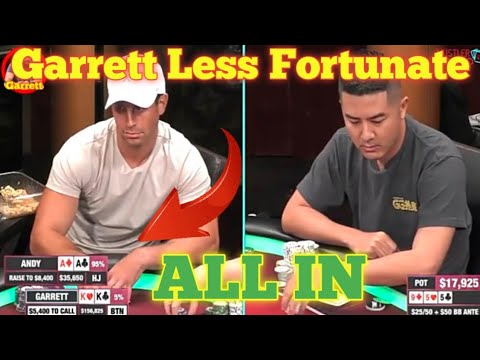 GARRETT Less Fortunate VS ANDY | KK vs AA