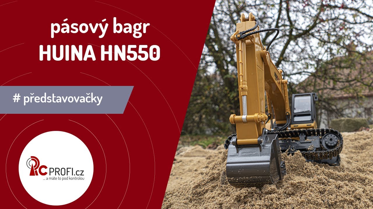 RC pásový bager s kovovou lyžicou HN550 1:14 15CH