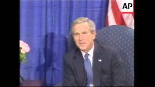 French president Chirac meets US president Bush