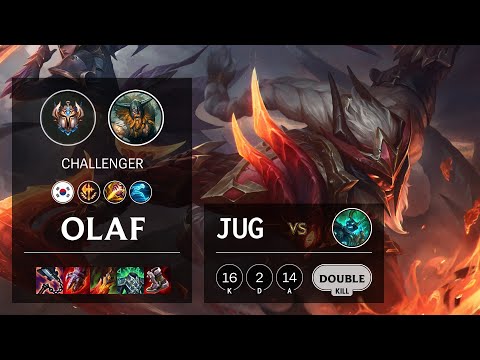 Olaf Jungle vs Hecarim - KR Challenger Patch 10.25b