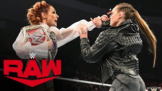 Download lagu Ronda Rousey takes down Becky Lynch with WrestleMania decision looming: Raw, Jan. 31, 2022 mp3