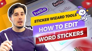 The Word Sticker Tool - customize Word Stickers w/ Sticker Wizard on iPad