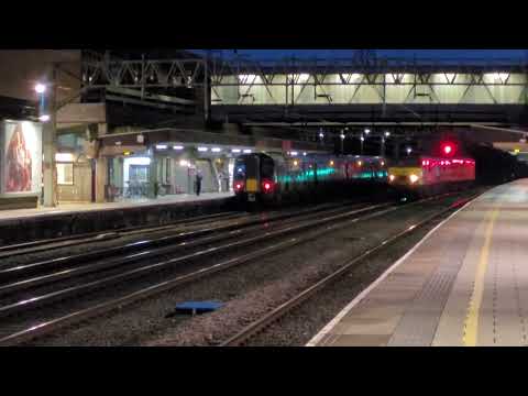 0K06 - DB90s and 92s - 90039 leading 90024, 92042 and 92015 back to Crewe IEMD 11 early this evening