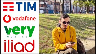 İtalya'da Hat Kullanımı - Hangi Hat En İyisi? - Italy - Very Mobile, TIM, Ilıad,
