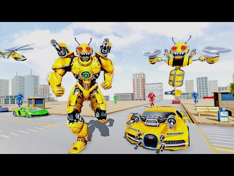 Bee Robot Car Transformation Game: Robot Car Games 2021 - Gameplay Walkthrough Part 1 (Android, iOS)