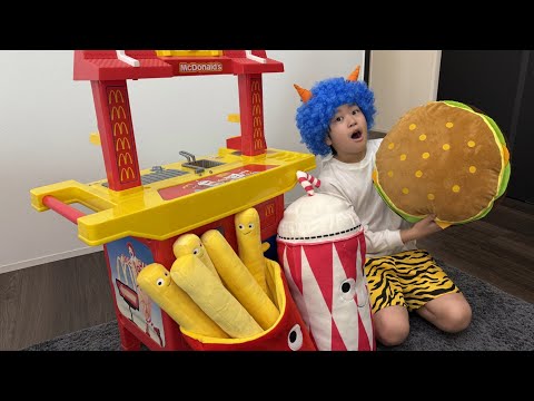 レオくんがマクドナルドのハンバーガーを作って配達してみた！Part7 レオスマイル