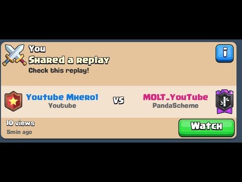 I met MOLT_YouTube on Ladder ! Clash Royale