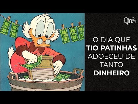 TIO PATINHAS doente de tanto dinheiro por Carl Barks