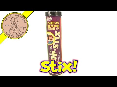 Steven Wooden Colored Pick-Up Stix Game - 1973