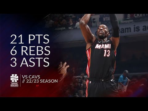 Bam Adebayo 21 pts 6 rebs 3 asts vs Cavs 22/23 season