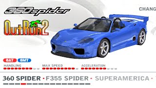 OutRun 2 Special Tours: Ferrari 360 Spider (Splash Wave)