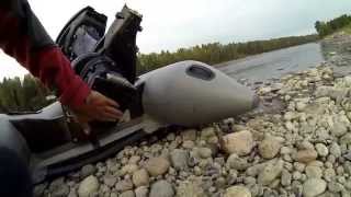 preview picture of video 'Обзор Лодки СОЛАР 420 и водометного движетеля Mercury 25 jet'