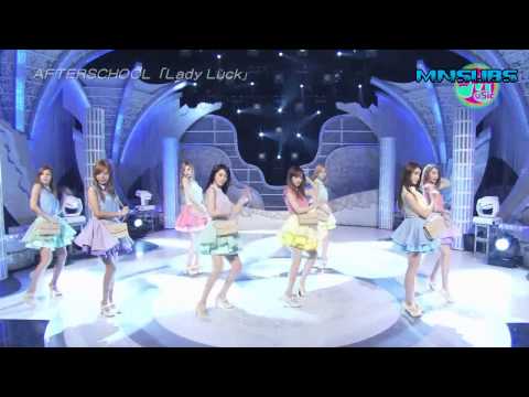 [Vietsub] 120616 NTV Happy Music - Lady Luck @ After School