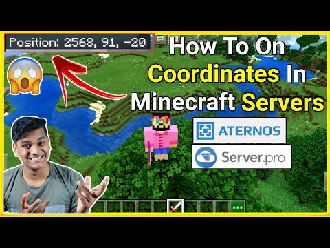 Bug Wheel - How to on coordinates in minecraft server | On coordinate in Minecraft aternos | in hindi | 2020