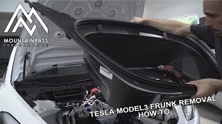 How To Remove The Tesla Model 3 Frunk