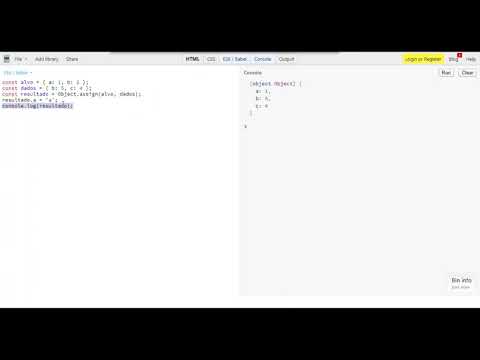 32 Conceitos de Javascript - Object.assign