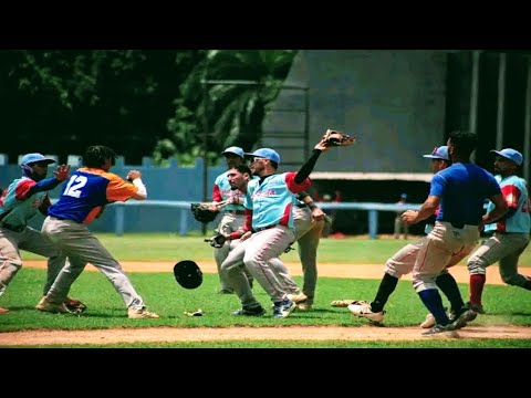 Video de la TRIFULCA entre Sancti Spíritus y Ciego de Ávila en Serie Nacional Sub-23