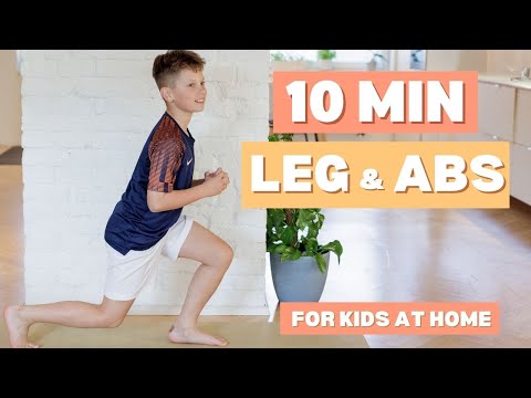 10 MIN KIDS WORKOUT | Leg & Abs workout