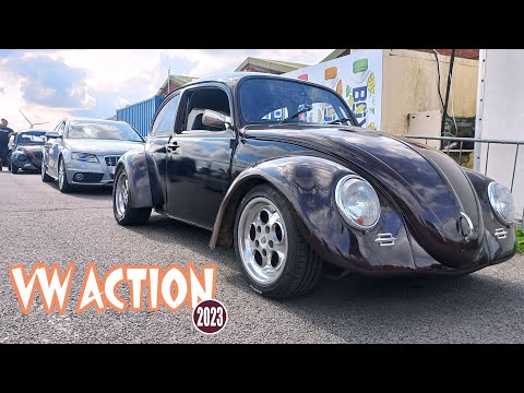 VW ACTION 2023 Drag Racing My Subaru Powered VW Bug RWYB Santa Pod, Trying for a 12 Second Qtr Mile