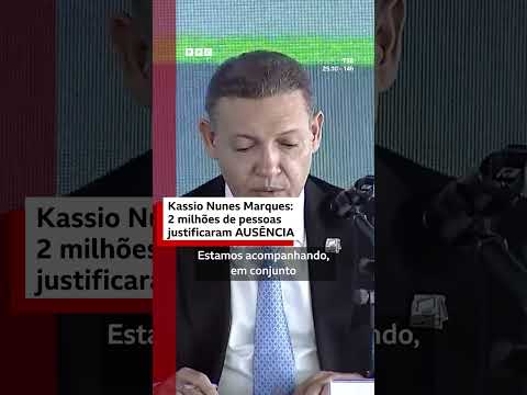 Presidente do TSE, Kassio Nunes Marques, faz balanço parcial das eleições de 2º turno em 2026