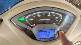 How to set the time in tvs Jupiter 2020.digital meter console.Tvs Jupiter instrumental cluster