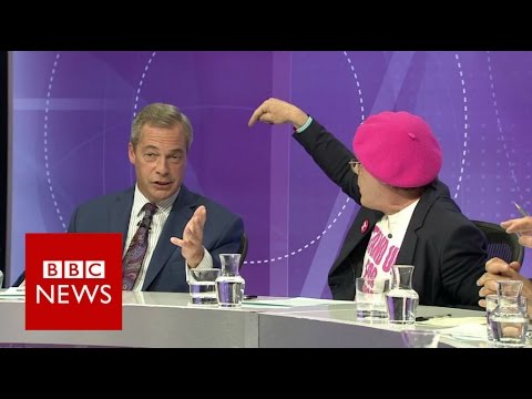 Eddie Izzard vs Nigel Farage on immigration - BBC News