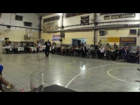  Juan Manuel Fernandez  and  Natacha Poberaj  are  dancing  to  the  tango  "  Mensaje  "  by  Aníbal Troilo