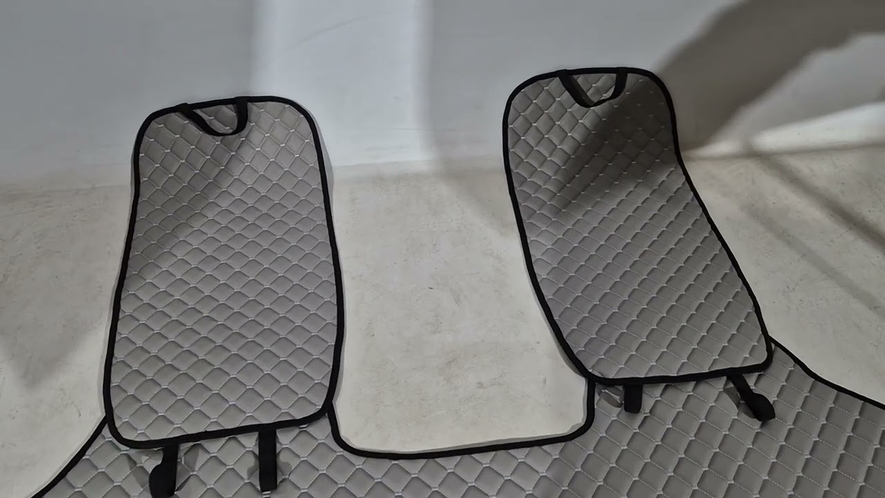 Накидки на задні сидіння (к-т, Сірий з сірою ниткою) Video 1