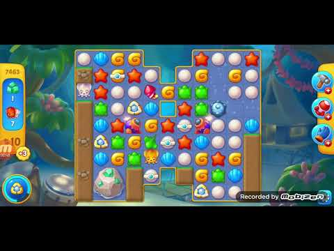 fishdom gameplay / level 7463 / It is like the ads? / thank you 피쉬돔 / 모바일 게임 / 중독성 있는 게임 / 구독 좋아요