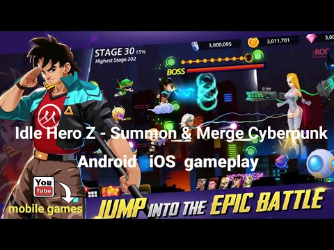 Idle Hero Z - Summon & Merge Cyberpunk Android gameplay