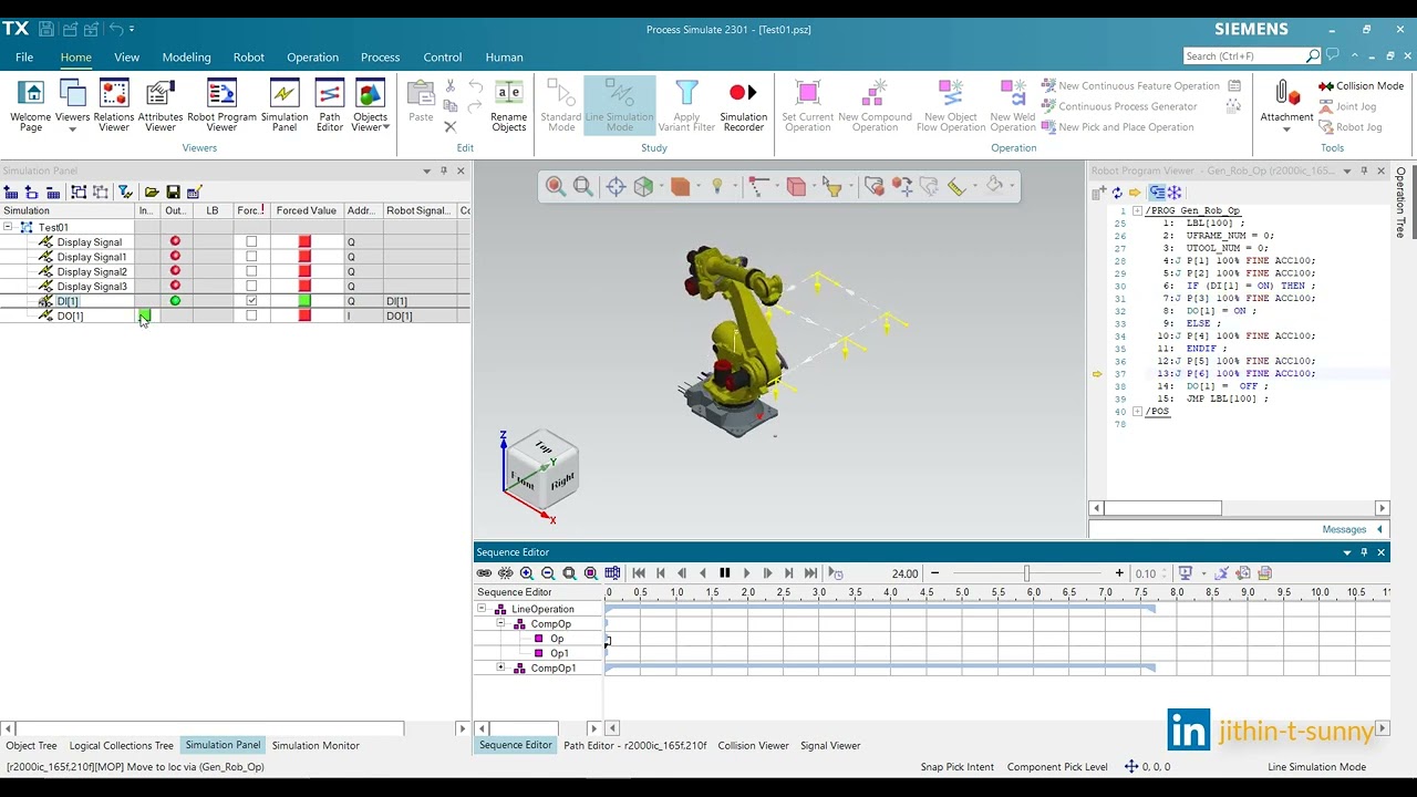 Tecnomatix Process Simulate - Fanuc Robot IO Control
