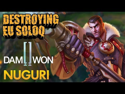 Destroying EU SoloQ: Damwon Nuguri - Jayce Top Lane - KDA 14/2/8