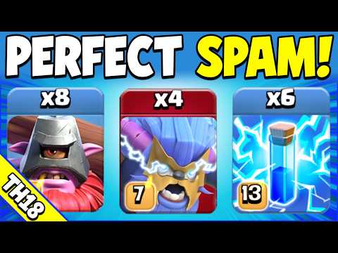 Skill Required: 1/10 Strength: 10/10! Best TH18 Attack Strategy for Ranked Mode (Clash of Clans)