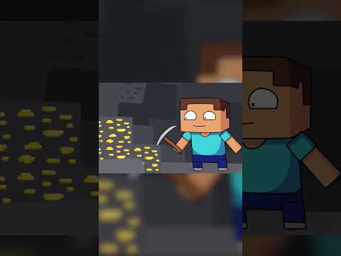toonz CRAFT - minecraft hardcore BE LIKE #shorts animation