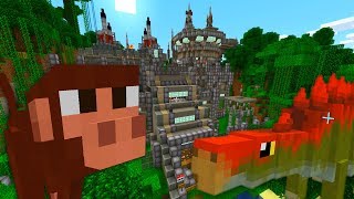 GIANT T-REX AND SAVING SCIENTISTS | MINECRAFT DINOSAUR ISLAND