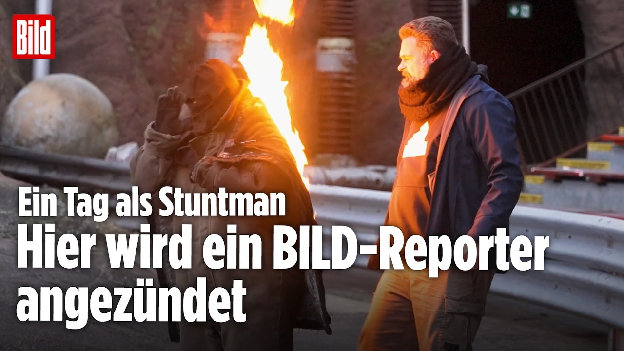 BILD-Reporter als Stuntman: Feuer, Stürze, Schläge – wie hart ist die Ausbildung?