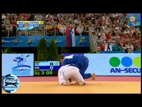 European Judo Championship Budapest 2013 Bronze -90kg BAUZA Karolis (LTU) - ODENTHAL Marc (GER)
