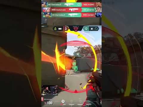 M80 vs AK Dantedeu5 4K to Win Map 1 #shorts #valorant #vct #ascension #valorantclips