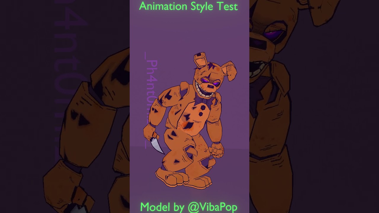 Spring bonnie animation test| Model by @VibaPop |  #fnaf #fnafmovie