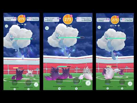Level 50 Mega Gengar & Metagross vs. Mega Altaria Raid Trio (Pokemon go)