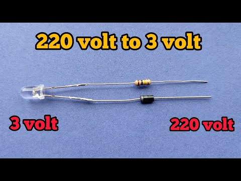 How To Connect 3v LED Light To 220 v AC