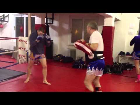 Dan Edwards. K-Star training for his fight on Sunday at K-Star Muay Thai Birmingham.