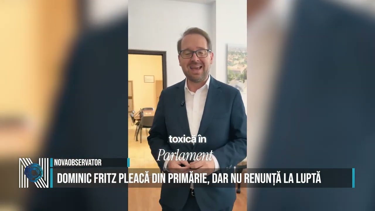 Dominic Fritz pleacă din Primărie, dar nu renunță la luptă