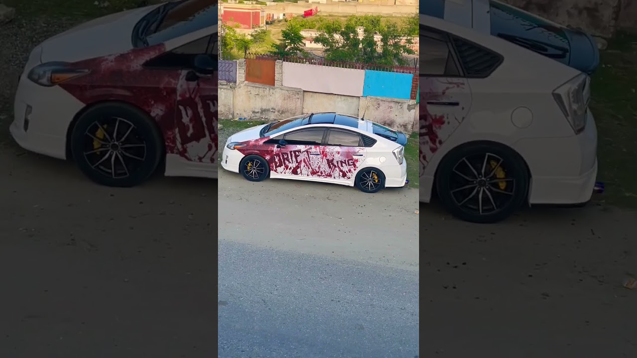 Drift king /Scary bloody prius 🔥 #car #reels #toyotaprius #modifiedcars #carlover