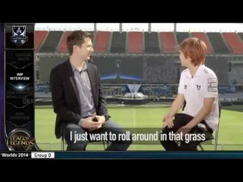 SSW Imp rolling in the grass.