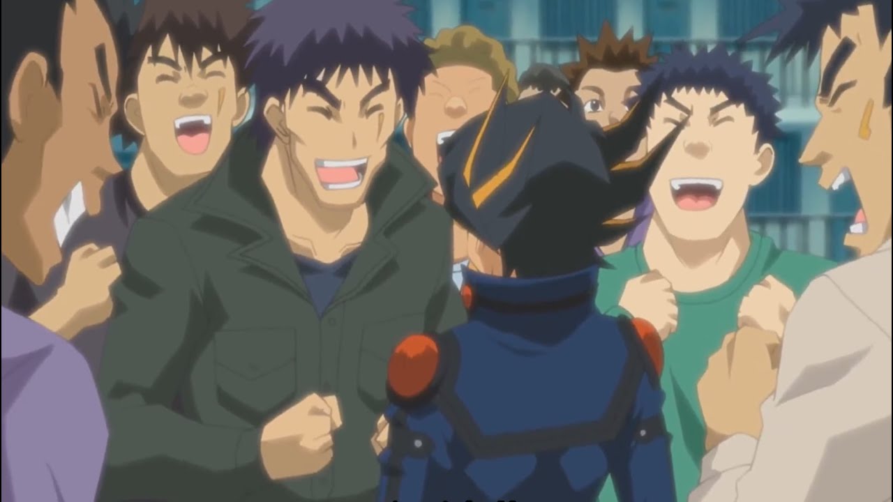 Yusei Makes a Deck from the Prisoners' Cards