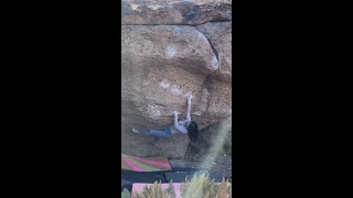 Video thumbnail: Mr. Happy, V5. Happy Boulders