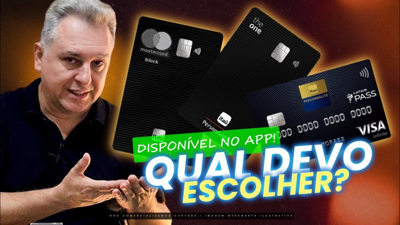 💳CARTOES PERSONNALITE THE ONE BLACK,  LATAM INFINITE, ITAÚ BLACK!  QUAL ESCOLHER NO APP DO BANCO?