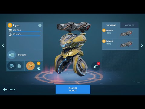 Lynx brisant new meta build war robots test server gameplay